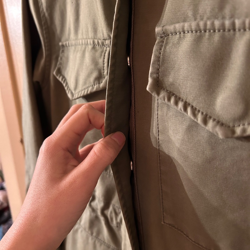EVERLANE | army green utility chore coat | 100% cotton | XS - Picture 7 of 7